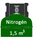 Nitrogén gázpalack 1,5 m3