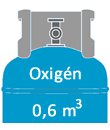 Oxigén Gázpalack 0,6 m3