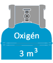 Oxigen gazpalack 3 m3