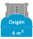 Oxigen gazpalack 4 m3