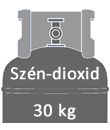 Szén-dioxid Co2 gázpalack 30 kg