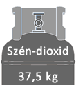 Szén-dioxid Co2 gázpalack 37,5 kg